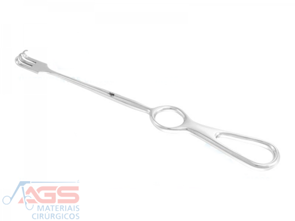Afastador Volkmann 3 Dentes Fino 220mm