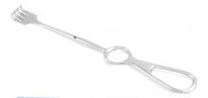 Afastador Volkmann 4 Dentes Fino 220mm