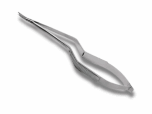 MICRO TESOURA YASARGIL BAIONETA 16CM CURVA