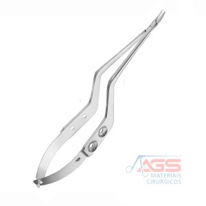 MICRO PORTA AGULHA YASARGIL BAIONETA 18CM CURVO