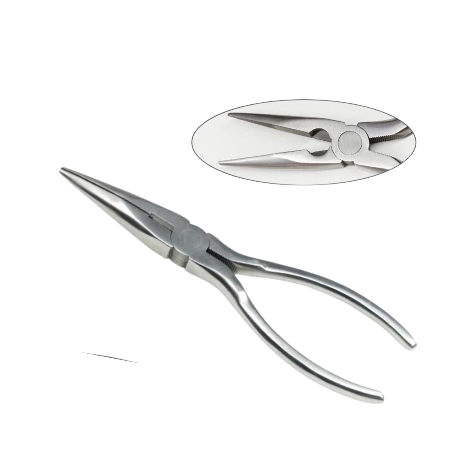 ALICATE BICO FINO 16CM SEGURA E CORTA FIOS DELICADOS