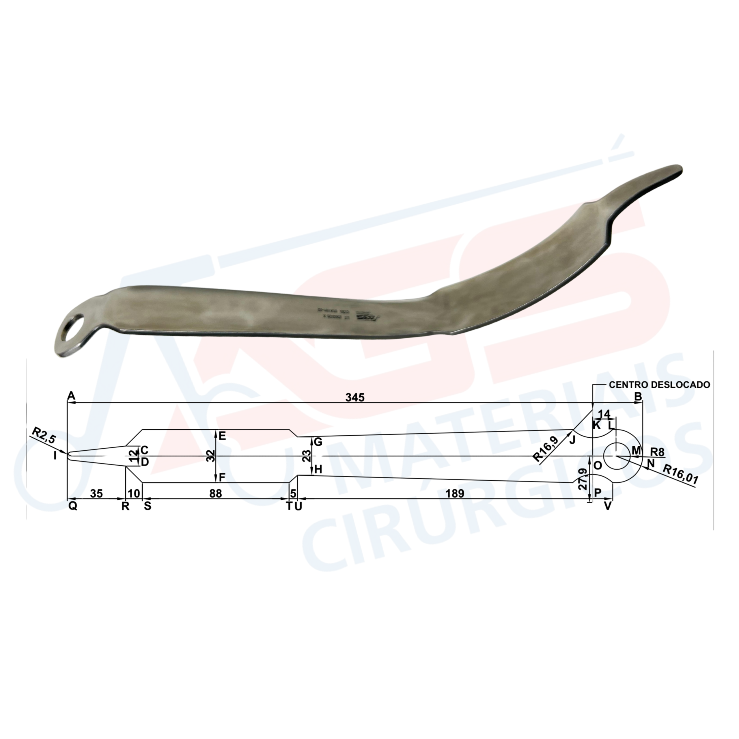 AFASTADOR HOHMANN 345 X 32 X 88MM - Imagem 2